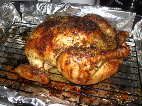 Greek-Styled Roasted Chicken: Kotopoulo Fournou